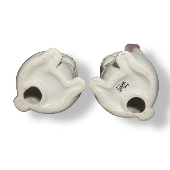 Midwest Lot of 2 Easter Bunny Rabbit Egg Cups Holders Vintage Ceramic Figurines - Picture 5 of 10